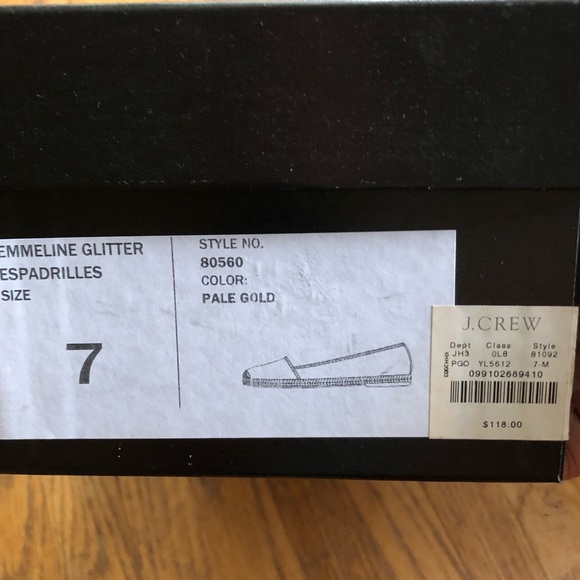 J Crew Emmeline glitter espadrilles 7 - Picture 6 of 6
